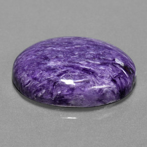 Charoïte violet naturelle coupe ovale, 15,38 ct, opaque