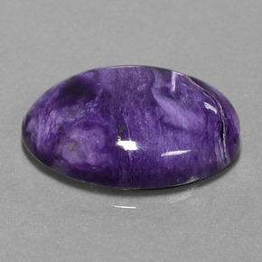 Charoïte violet naturelle coupe ovale, 15,04 ct, opaque