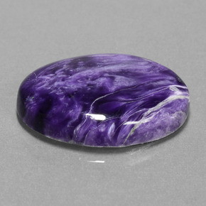 Charoïte violet naturelle coupe ovale, 13,36 ct, opaque