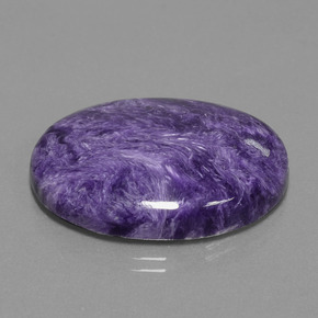 Charoïte violet naturelle coupe ovale, 33,16 ct, opaque