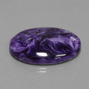 Charoïte violet naturelle coupe ovale, 29,03 ct, opaque