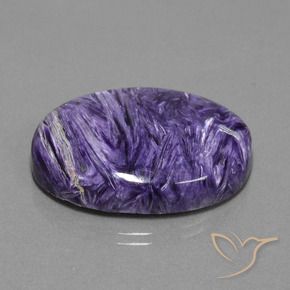 Charoïte Violet foncé naturelle ovale, 38.12 ct, Opaque
