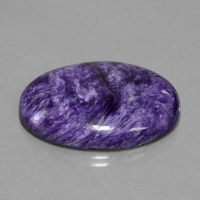 Charoïte violet naturelle coupe ovale, 29,80 ct, opaque