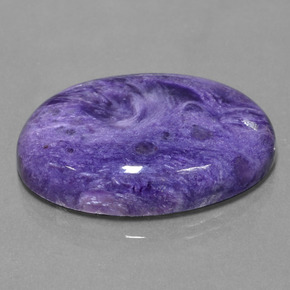 Charoïte Violet naturelle Coupe ovale, 37.92 ct, Opaque