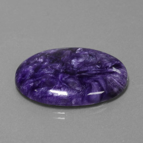 Charoïte violet naturelle coupe ovale, 29,06 ct, opaque