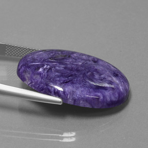 Charoïte Violet naturelle Coupe ovale, 29.96 ct, Opaque