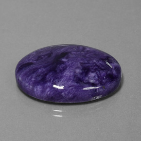 Charoïte violet naturelle coupe ovale, 35,11 ct, opaque