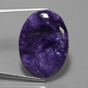 Charoïte Violet naturelle Coupe ovale, 25.00 ct, Opaque