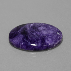 Charoïte Violet naturelle Coupe ovale, 25.00 ct, Opaque