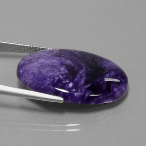 Charoïte Violet naturelle Coupe ovale, 25.00 ct, Opaque