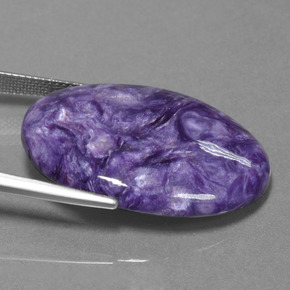 Charoïte Violet naturelle Coupe ovale, 28.06 ct, Opaque