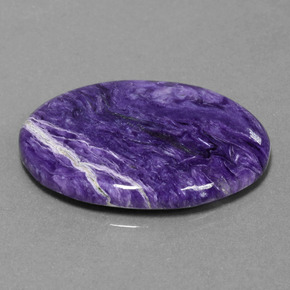 Charoïte violet naturelle coupe ovale, 23,27 ct, opaque