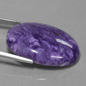 Charoïte Violet naturelle Coupe ovale, 33.07 ct, Opaque