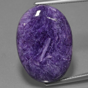 Charoïte Violet naturelle Coupe ovale, 22.70 ct, Opaque