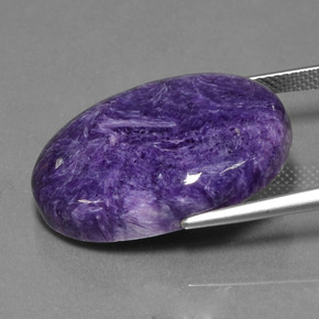 Charoïte Violet naturelle Coupe ovale, 22.70 ct, Opaque