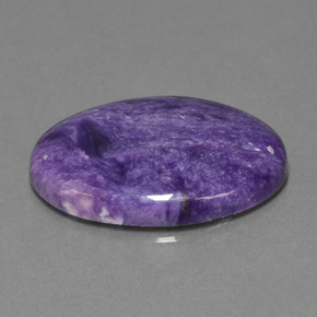 Charoïte violet naturelle coupe ovale, 16,68 ct, opaque