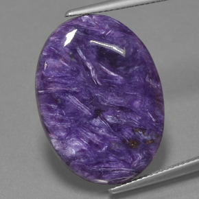 Charoïte Violet naturelle Coupe ovale, 15.89 ct, Opaque