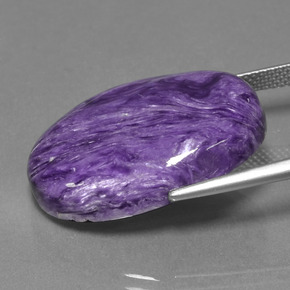 Charoïte Violet naturelle Coupe ovale, 22.78 ct, Opaque
