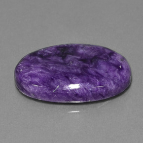 Charoïte violet naturelle coupe ovale, 18,97 ct, opaque
