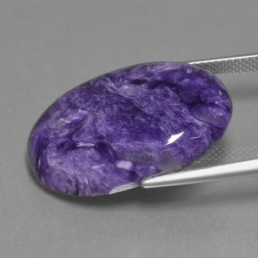 Charoïte Violet naturelle Coupe ovale, 17.78 ct, Opaque