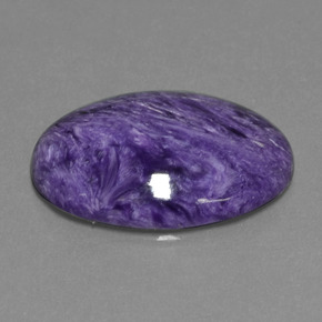 Charoïte violet naturelle coupe ovale, 19,13 ct, opaque