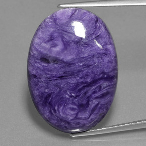 Charoïte Violet naturelle Coupe ovale, 20.31 ct, Opaque
