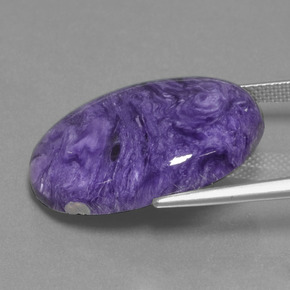 Charoïte Violet naturelle Coupe ovale, 20.31 ct, Opaque