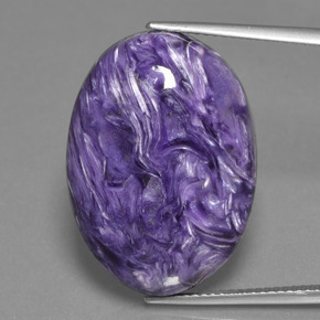 Charoïte Violet naturelle Coupe ovale, 24.07 ct, Opaque