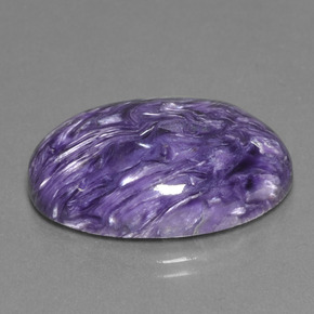 Charoïte Violet naturelle Coupe ovale, 24.07 ct, Opaque