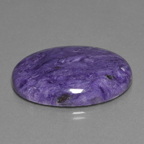 Charoïte Violet naturelle Coupe ovale, 31.59 ct, Opaque