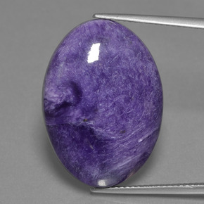 Charoïte violet naturelle coupe ovale, 20,32 ct, opaque