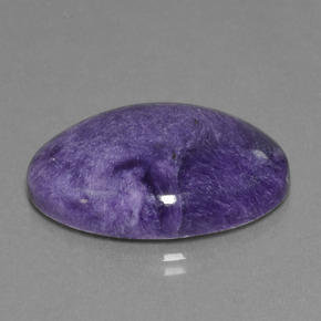 Charoïte violet naturelle coupe ovale, 20,32 ct, opaque