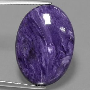 Charoïte Violet naturelle Coupe ovale, 14.80 ct, Opaque