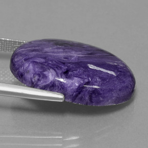 Charoïte Violet naturelle Coupe ovale, 14.80 ct, Opaque