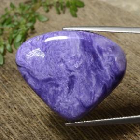 Charoïte Violet naturelle En forme de poire, 35.08 ct, Opaque