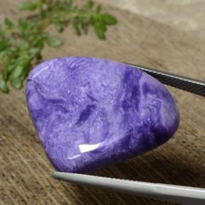 Charoïte Violet naturelle En forme de poire, 35.08 ct, Opaque