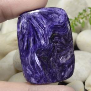Charoïte Violet naturelle Coupe coussin, 63.73 ct, Opaque