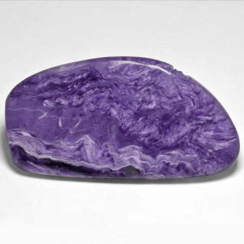 Charoïte Violet foncé naturelle Forme fantaisie, 76.84 ct, Opaque