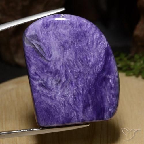 46.73ct Naturel Violet intense Charoïte, Fantaisie, Opaque