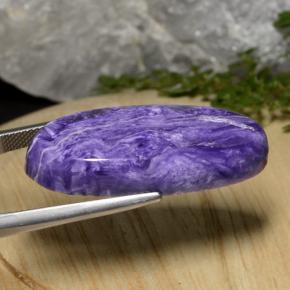 Charoïte violet naturelle coupe ovale, 27,33 ct, opaque