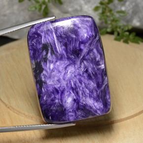 Charoïte violet naturelle coupe coussin, 49,17 ct, opaque