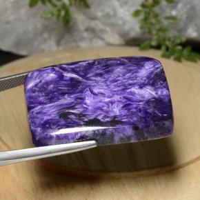 Charoïte violet naturelle coupe coussin, 49,17 ct, opaque