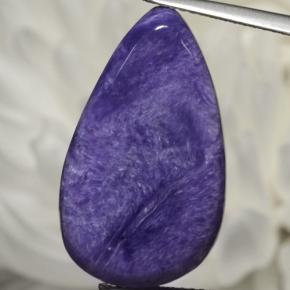 Charoïte Violet naturelle En forme de poire, 17.56 ct, Opaque