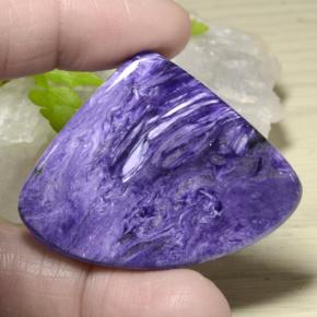 Charoïte Violet naturelle En forme de poire, 67.11 ct, Opaque