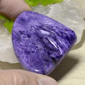 Charoïte Violet naturelle En forme de poire, 67.11 ct, Opaque