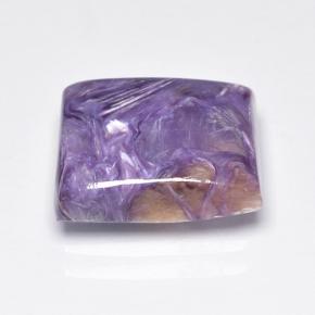 Charoïte violet naturelle baguette, 5,06 ct, opaque