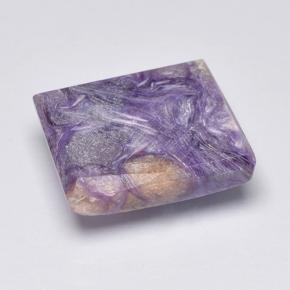 Charoïte violet naturelle baguette, 5,06 ct, opaque