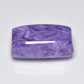 Charoïte violet naturelle baguette, 8,88 ct, opaque