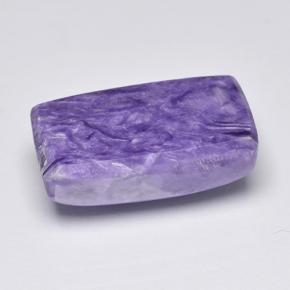 Charoïte violet naturelle baguette, 8,88 ct, opaque