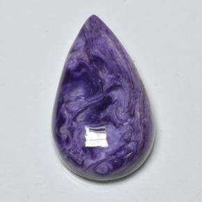 Charoïte Violet naturelle En forme de poire, 13.05 ct, Opaque